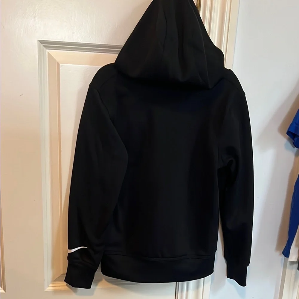 Nike Kids Black Hoodie with Red Logo